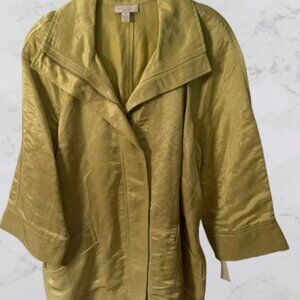 Charter Club Woman P/M Light Green Zip Front Jacket